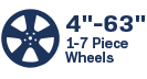 4- 63-inch 1-7 Piece wheels