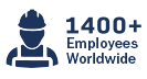 1400+ Employees Worldwide